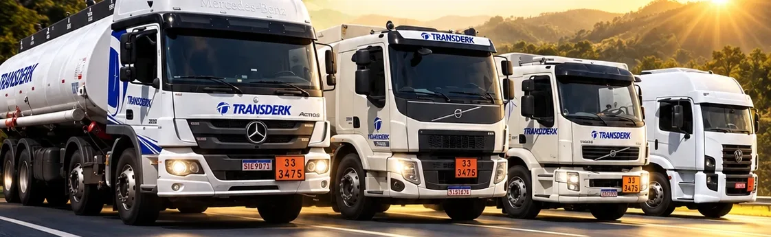 Frota de caminhões da Transderk